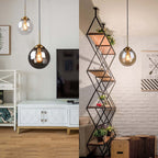 Valentina Designer Bubble Glass Pendant Light, Smoke/Clear/Amber