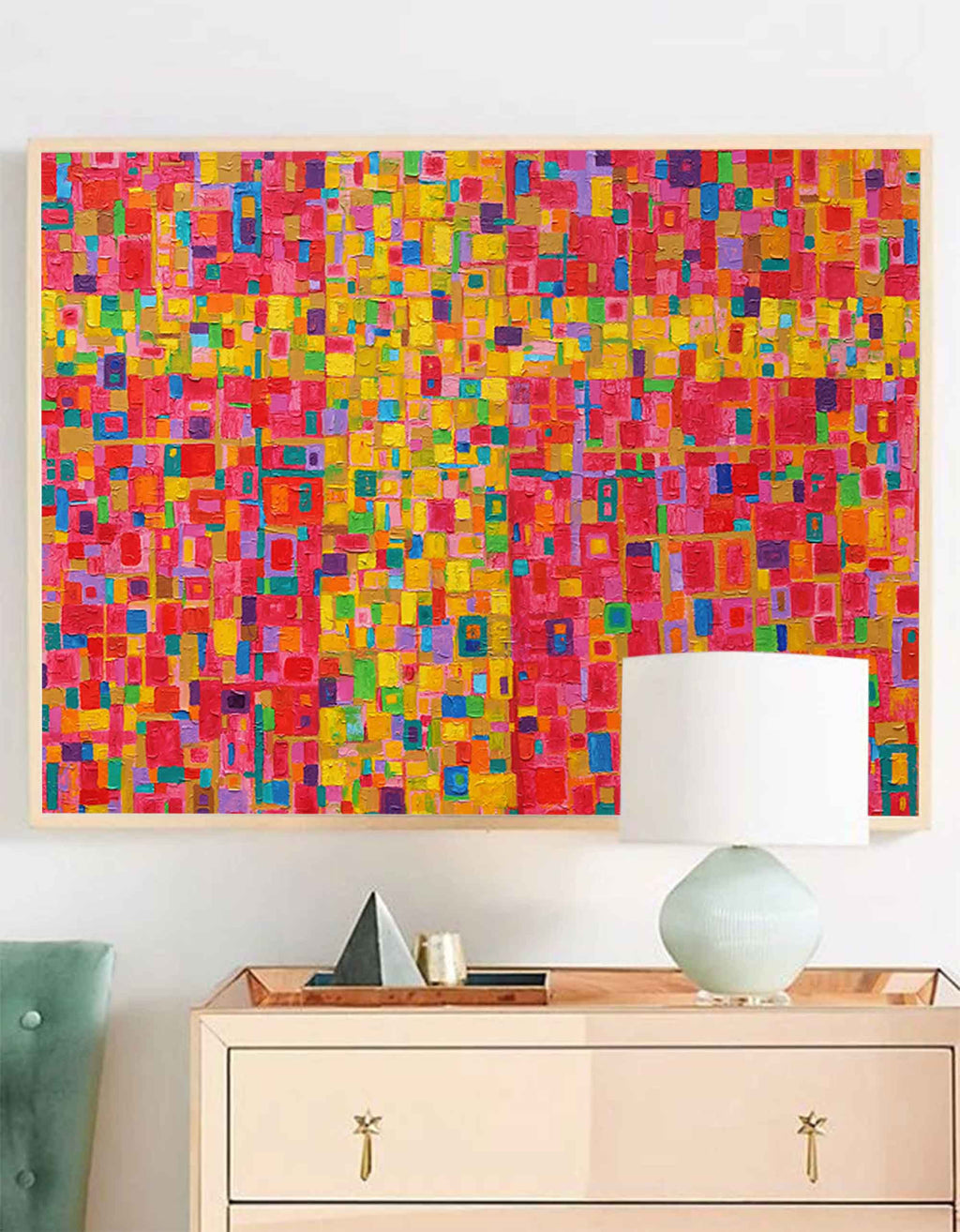 Wall Art Abstract Minimalist Bold Color
