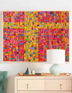 Wall Art Abstract Minimalist Bold Color