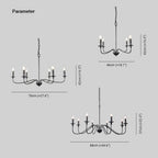 Orix Retro Vintage Candle Metal Chandelier