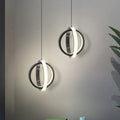 Kristy Pendant Light Spherical Modern, Metal, Black/Gold, Kitchen
