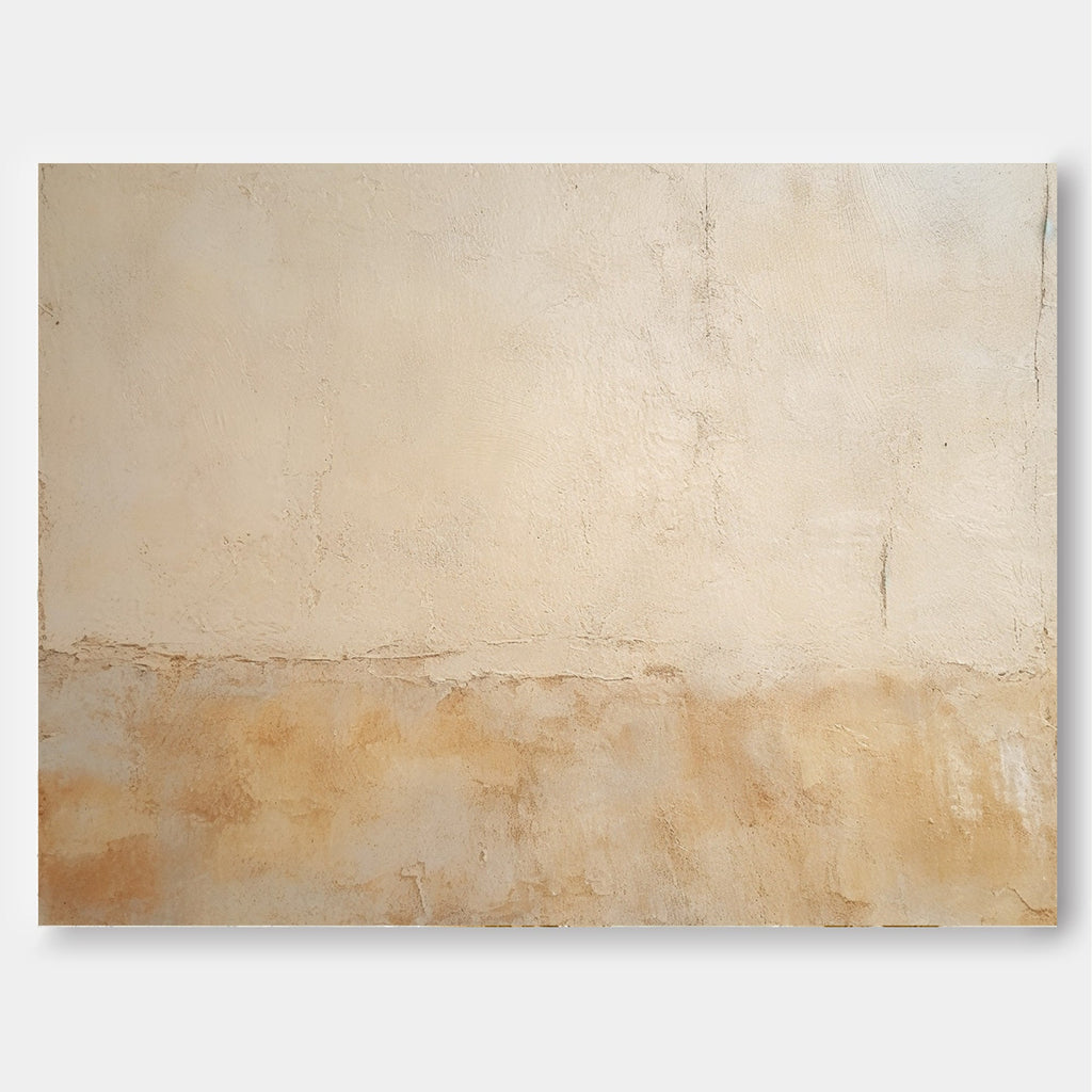 Wabi-Sabi Textured Wall Art Warm Beige Earth