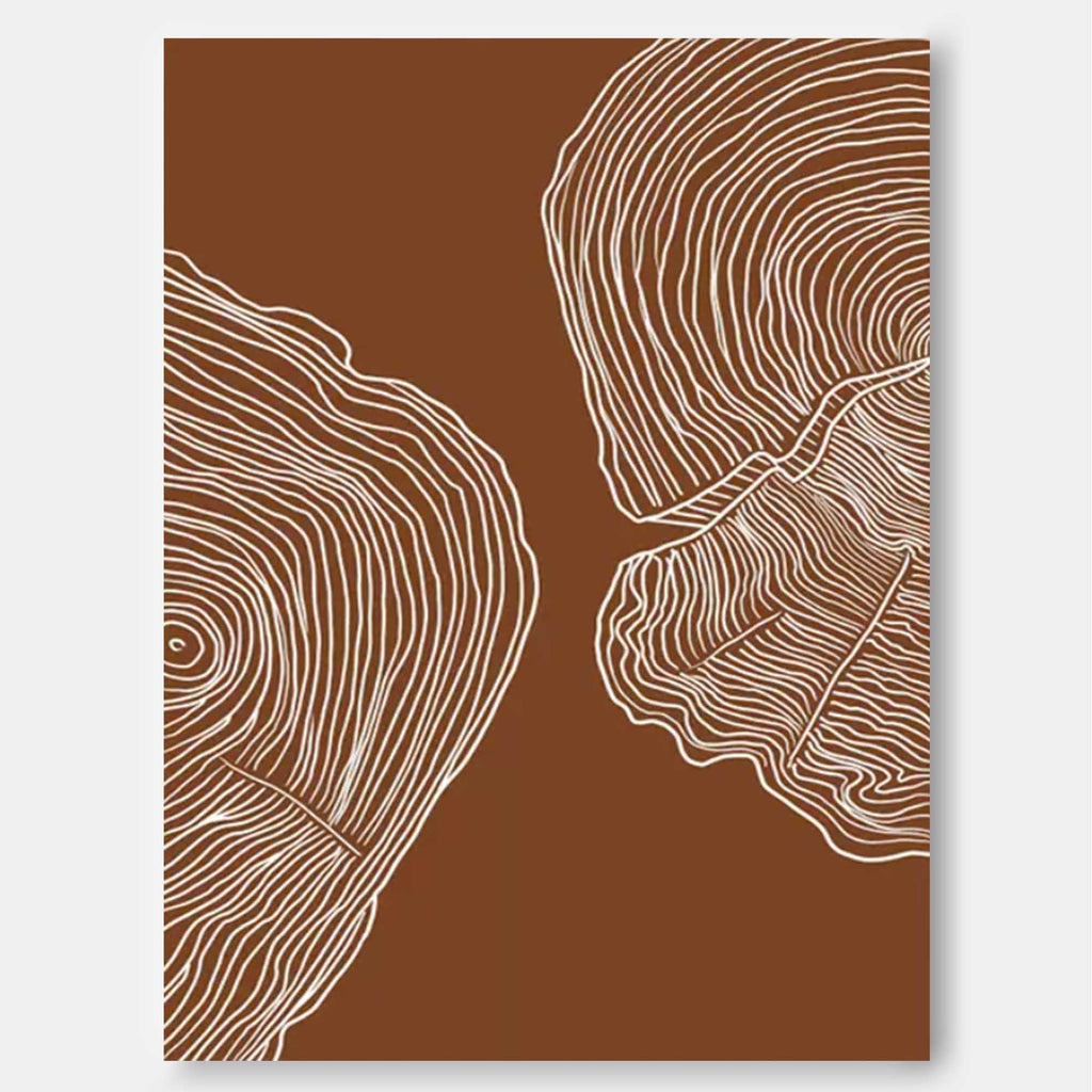 Wall Art Abstract Minimalist Wood Grain