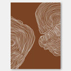 Wall Art Abstract Minimalist Wood Grain