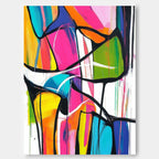 Wall Art Abstract Dynamic Asymmetrical Playful
