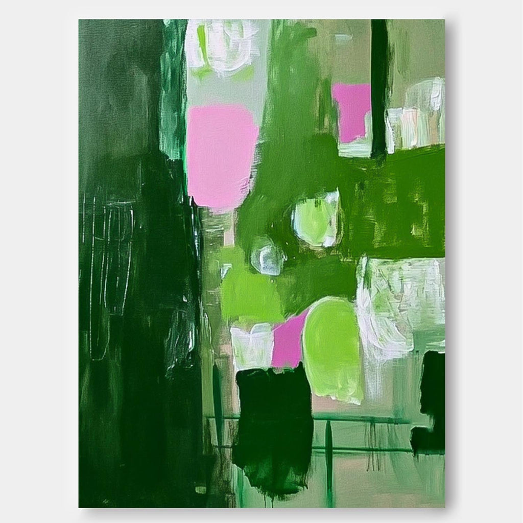 Wall Art Abstract Maximalist Patchwork Decor