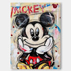 Pop Art Mickey Mouse Painting Playful Wall Art
