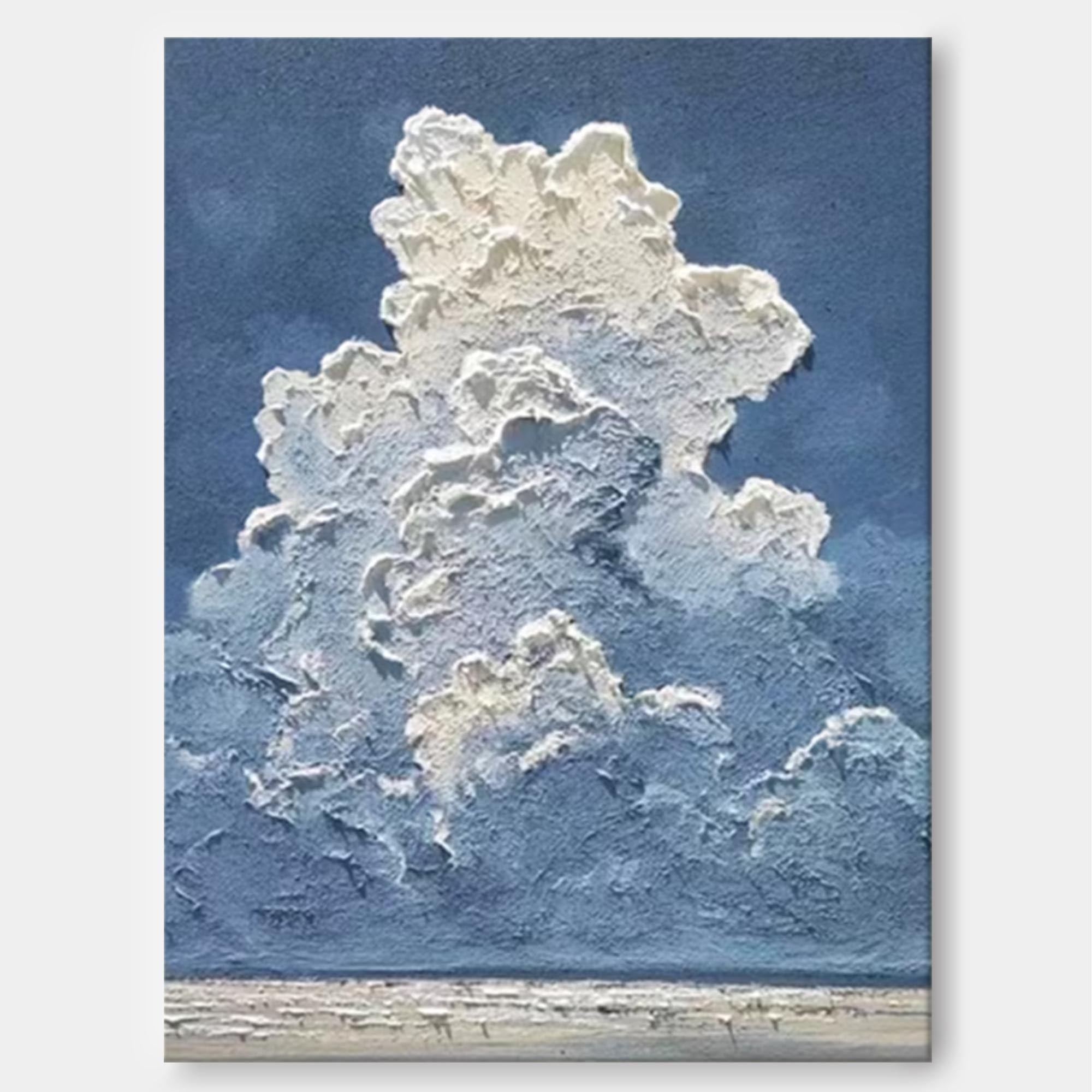 3D Cloud Landscape Textured Sky Wall Art