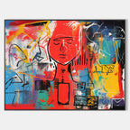 Neo-Expressionist Red Face Painting