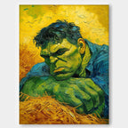 Hulk In Van Gogh Style Post Impressionist