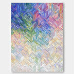 Wall Art Abstract Gradient Geometric Playful