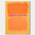 Mark Rothko Style Color Field Painting Orange Pink