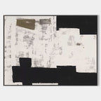Monochrome Geometric Painting