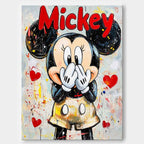 Pop Art Mickey Mouse Painting Playful Wall Art