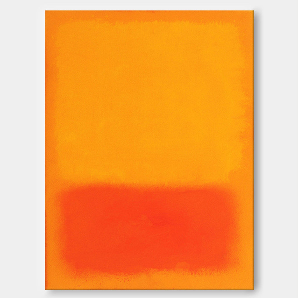 Mark Rothko Style Color Field Painting Warm Orange