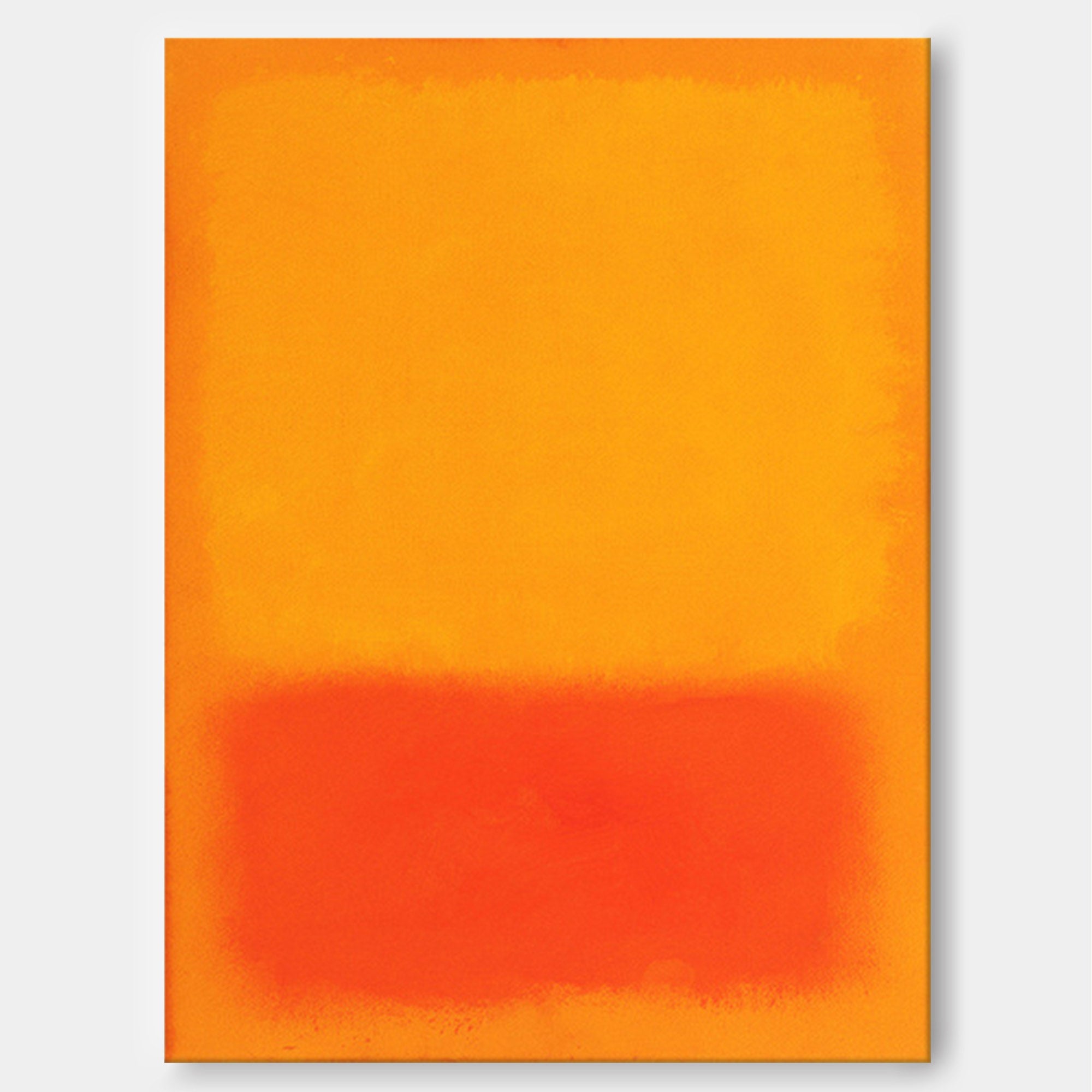 Mark Rothko Style Color Field Painting Warm Orange