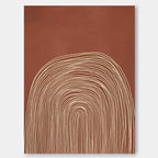 Minimalist Terracotta Arch Wall Art