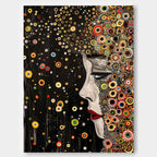 Klimt-Inspired Portrait Painting Luxurious