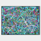 Vibrant Abstract Expressionist Oil Painting