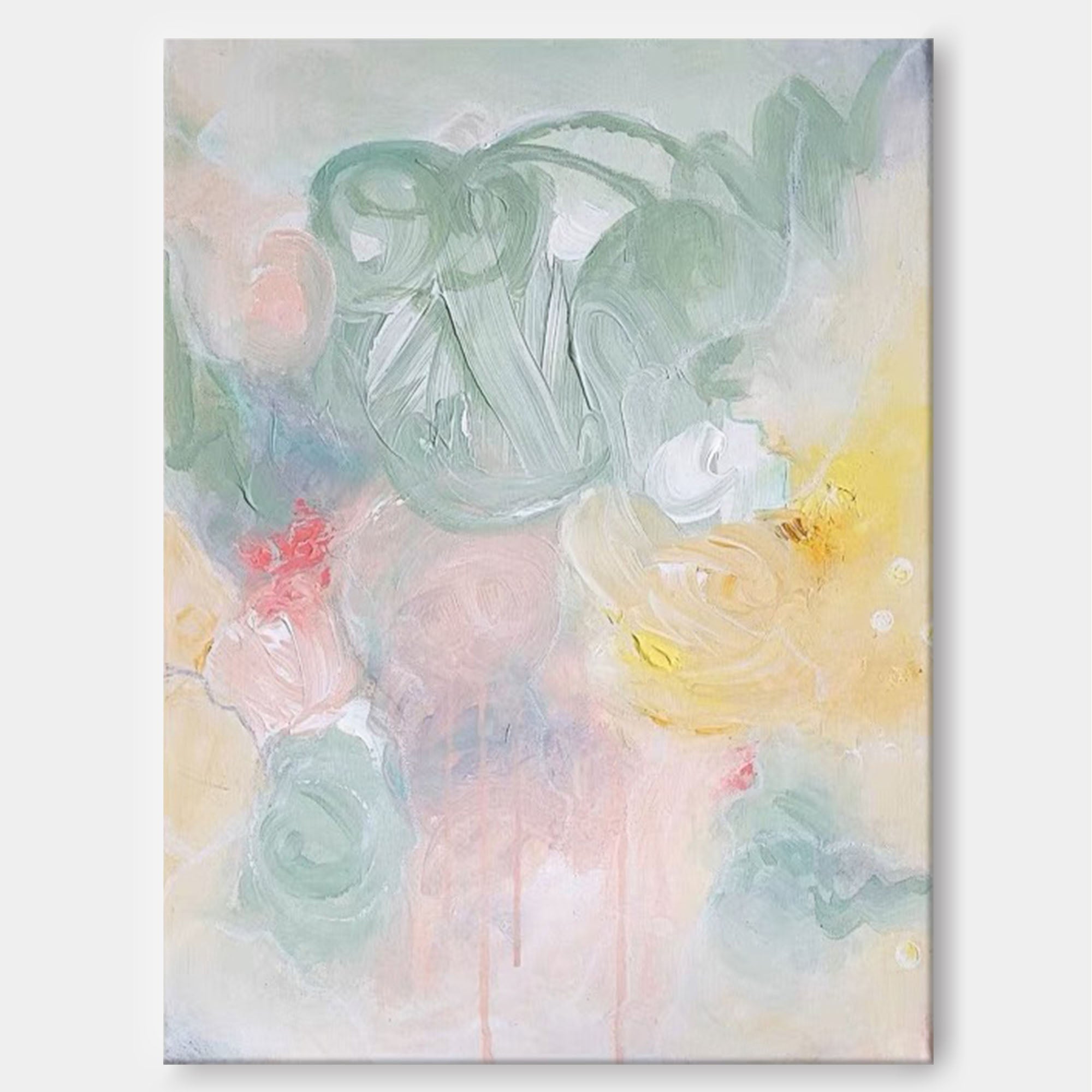 Soft Pastel Expressionist Painting Wall Art