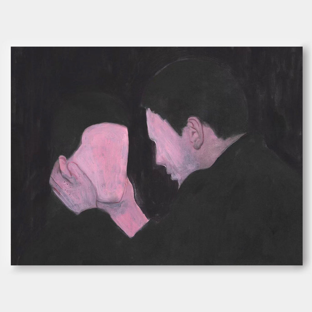 Expressionist Intimacy Painting Moody