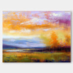Wall Art Abstract Blending Soft Fresh Lake