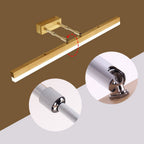 Muto Classic Wood Stretchable Mirror Vanity Bathroom Wall Lamp