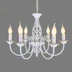 Silva Pendant Light Candle Retro, Metal/Glass, Black/White, Restaurant