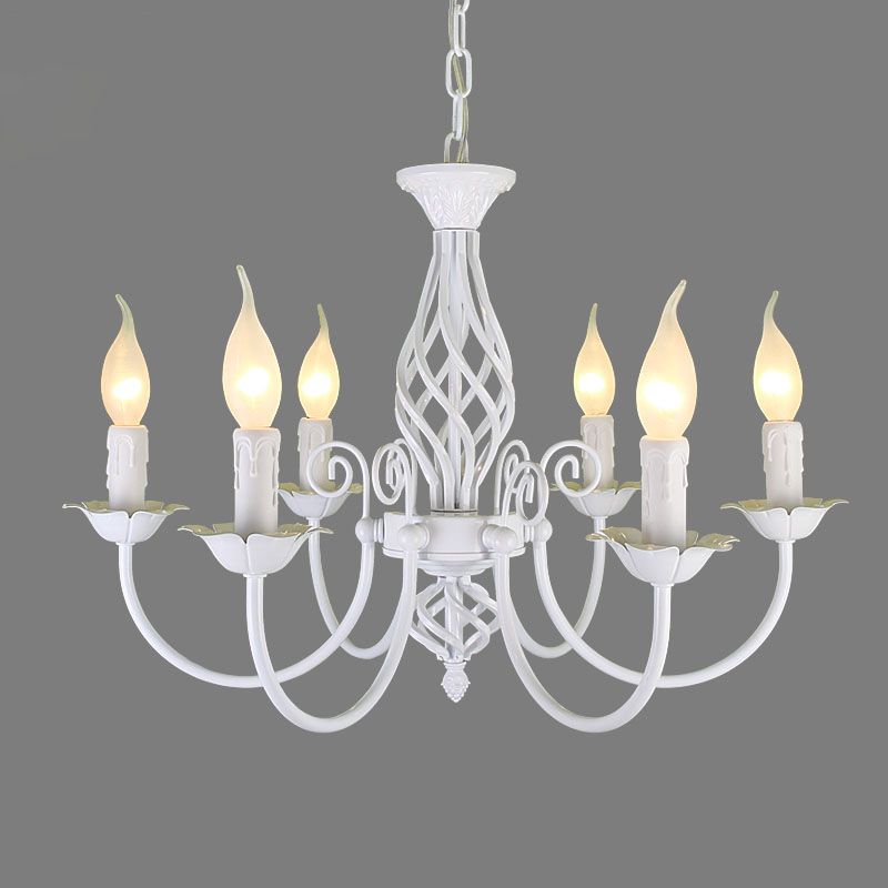 Silva Pendant Light Candle Retro, Metal/Glass, Black/White, Restaurant