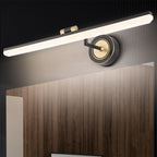 Arisha Vintage Linear Metal/ Wall Lamp, Black/Gold
