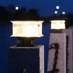 Ray Contemporary LED Rectangular Metal Outdoor Lamp, Black