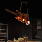 Epoch Farmhouse Guitar Pendant Light, Metal/Wood, Walnut