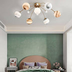 Aria Modern Planet Flush Mount Ceiling Light, Living Room
