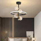 Valentina Semi-Flush Mount Ceiling Light, Gold & Black, 2 Style