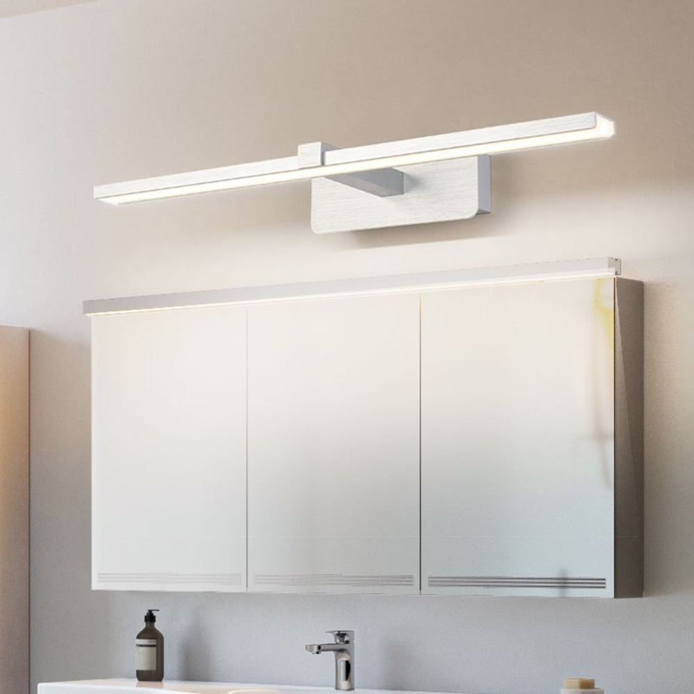 Arisha Nordic Linear Mirror Front Wall Lamp, Silver