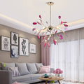Arisha Flower Branch Semi-flush Mount Ceiling Light, 4 Colour
