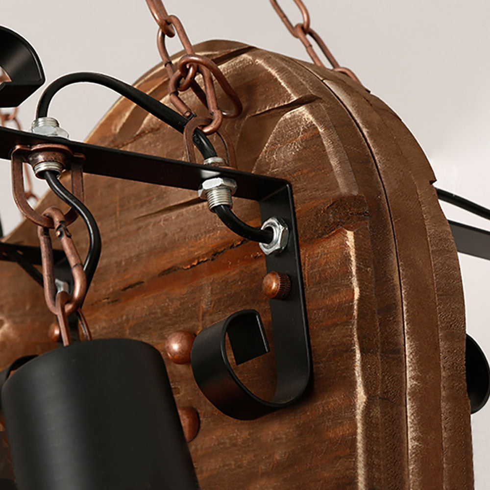 Epoch Farmhouse Guitar Pendant Light, Metal/Wood, Walnut