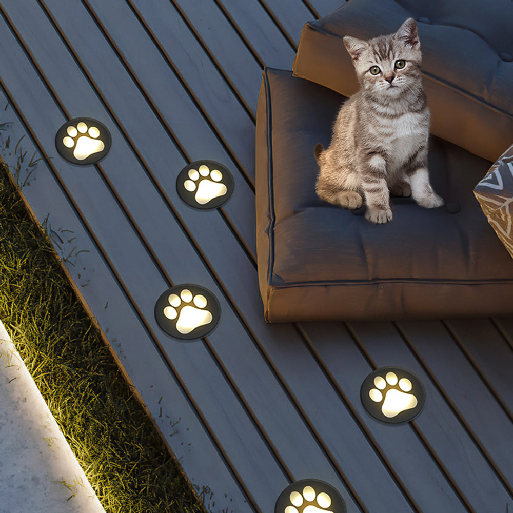 Ray Modern Cat Paw Metal/ Outdoor In Ground Light