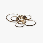 Arisha LED Ceiling Light Circle Ring, Black & White