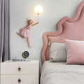 Arisha Modern Balloon/Girl Shape Pink Wall Lamp