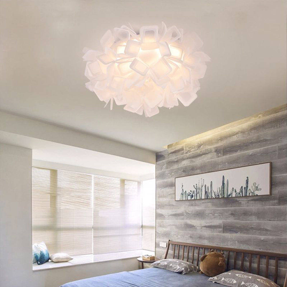 Valentina Art Deco Flower  Flush Mount Ceiling Light 7 Colours