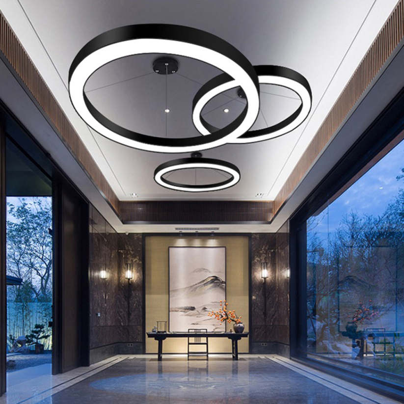 Arisha Minimalist Ring  Pendant Light, Bedroom