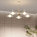 Arisha Blown Gold Chandelier, 6/8 Heads