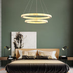 Kristy Contemporary Gold Luxury Ring Pendant Light