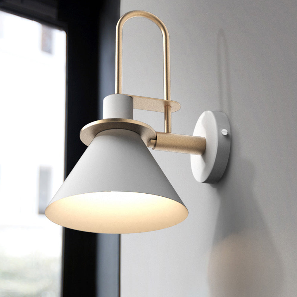 Valentina Vintage Horn Shape Metal Wall Lamp, Living room/Bedroom/Bathroom