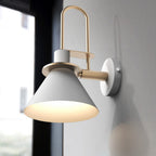 Valentina Vintage Horn Shape Metal Wall Lamp, Living room/Bedroom/Bathroom