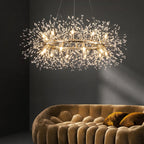 Arisha Modern Dandelion LED Pendant Light GoldCrystal Bedroom/Living Room
