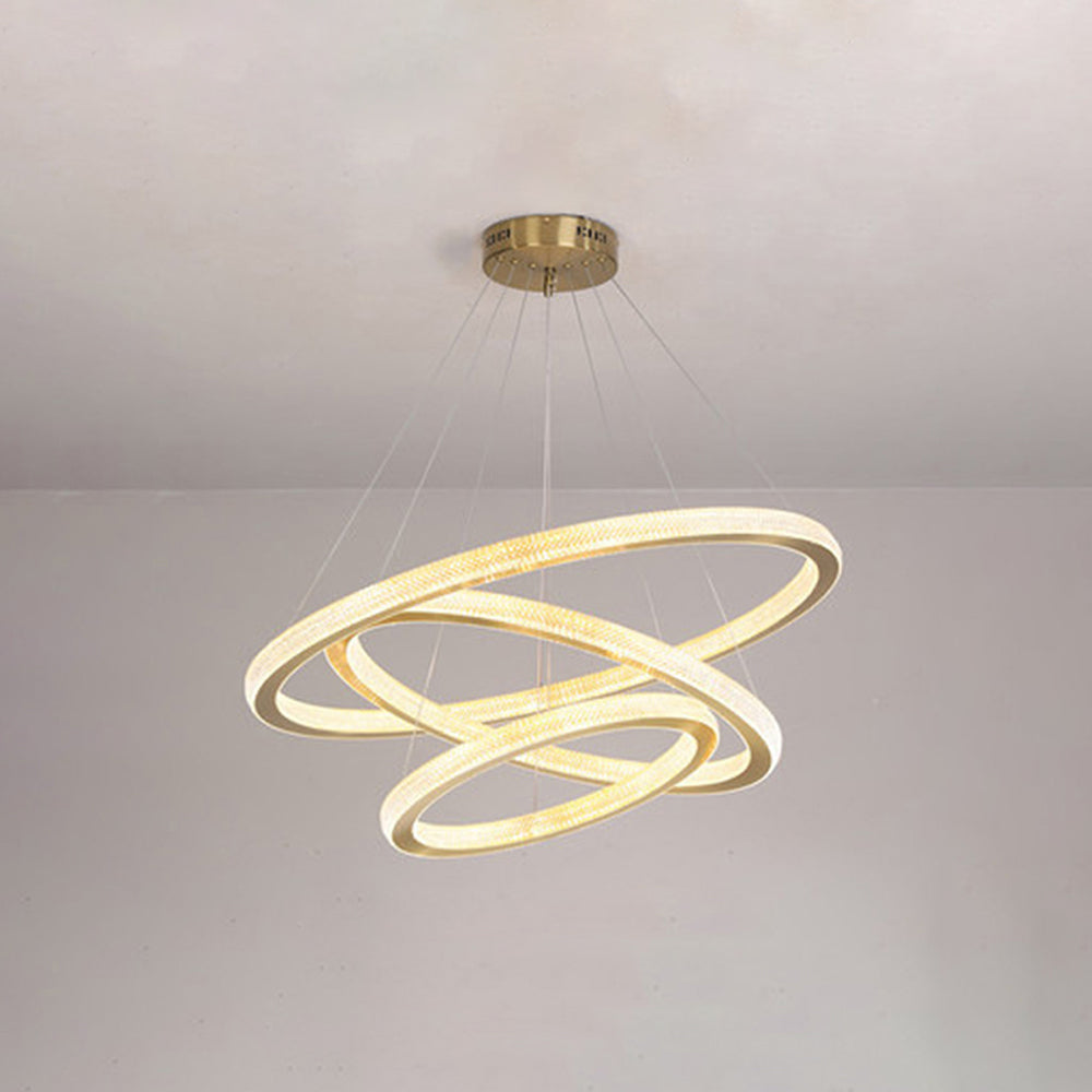 Kristy Contemporary Gold Luxury Ring Pendant Light