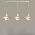Valentina Modern LED Pendant Light White Wood Metal Bedroom