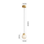 Arisha Modern Circle Glass Pendant Light for Bedroom & Hotel